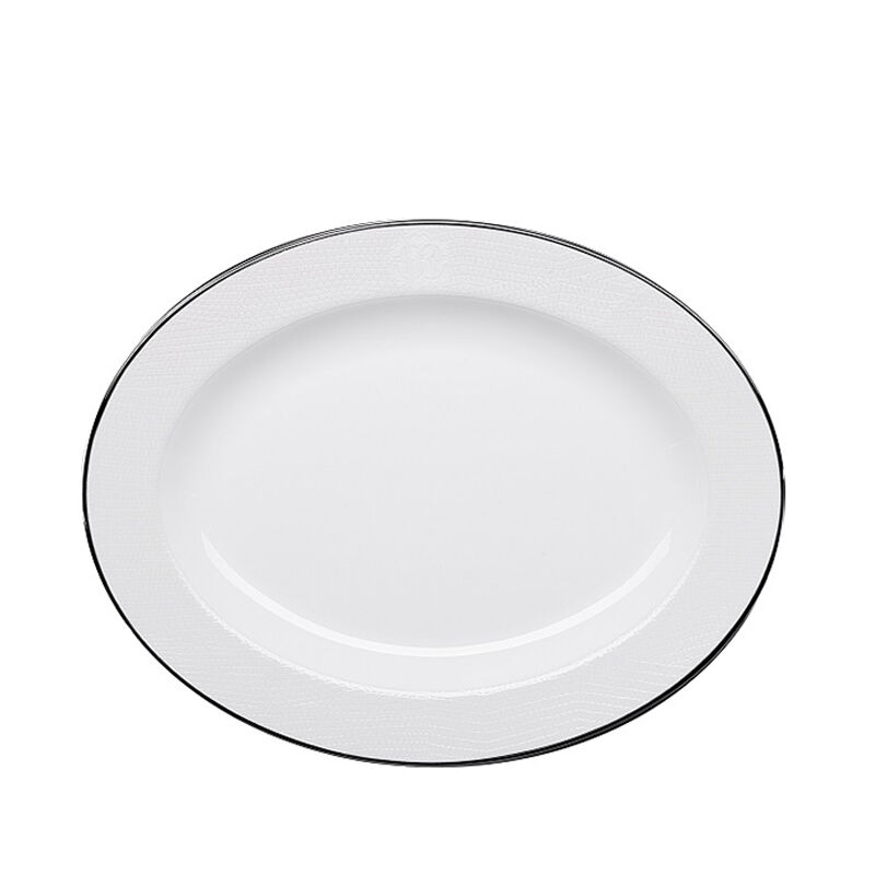 Lizzard Platin Oval Dish, large